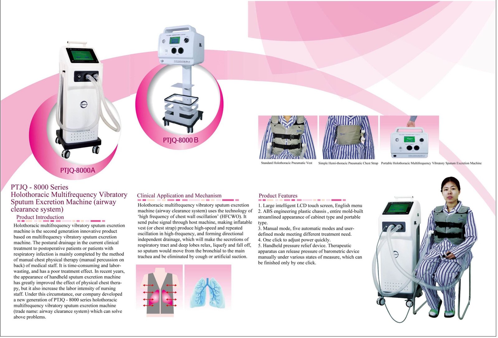 Holothoracic Multifrequency Vibratory Sputum Excretion Machine